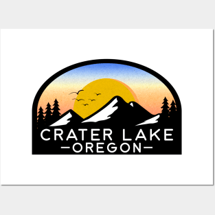 Crater Lake National Park Oregon Hiking Posters and Art